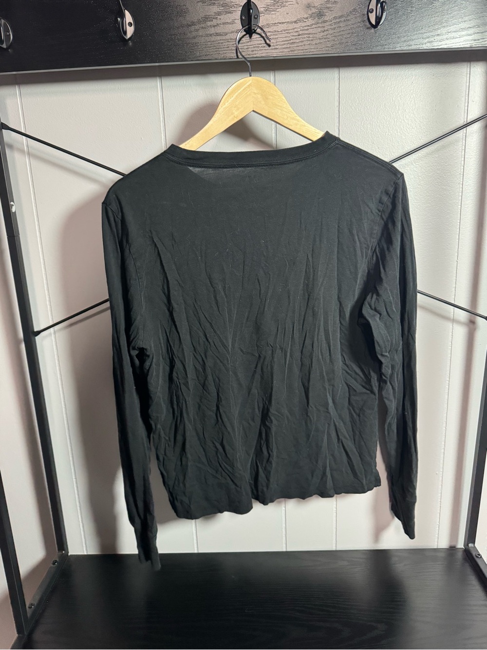 J. Crew Black Long-Sleeve Crew Tee